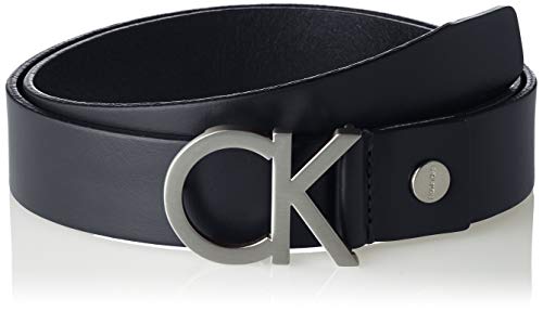 Calvin Klein CK Adj. Buckle Belt Cinturón, Azul (Navy 411), 130 (Talla del fabricante: 115) para Hombre