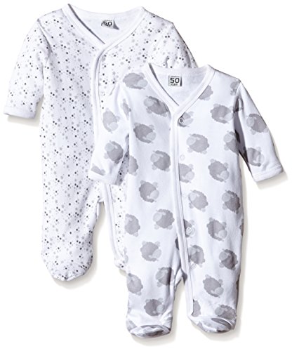 Care 4136_U Pijama, Elfenbein (Offwhite 200), 0-3 Meses/50 cm, Pack de 2