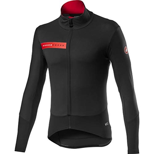 CASTELLI Beta Ros Jacket, chaqueta deportiva para hombre, ligera, Hombre, 4520505, Light Black, M