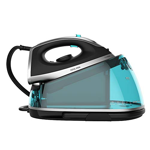 Cecotec Centro de Planchado Total Iron 7000 SteamPro. 2400 W, 6 Bares, Suela cerámica, 135 g/min, Modo Eco, Auto Shut-Off, Sistema antical