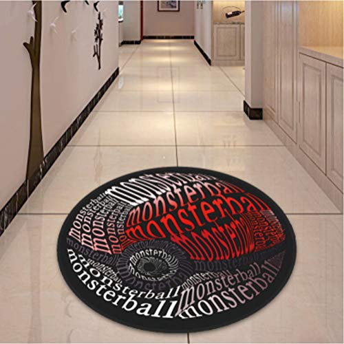 chengcheng Pokémon Elf Ball Alfombra Redonda Antideslizante Cesta Colgante Puerta Silla Pokemon Floor Mat 120cm