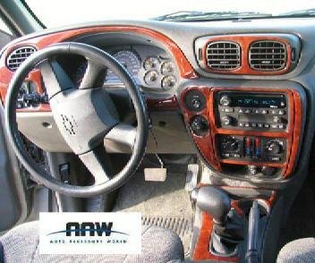 Chevrolet Chevy Trailblazer Interior de Madera del Burl Dash Juego de Acabados Set 2006 2007 2008