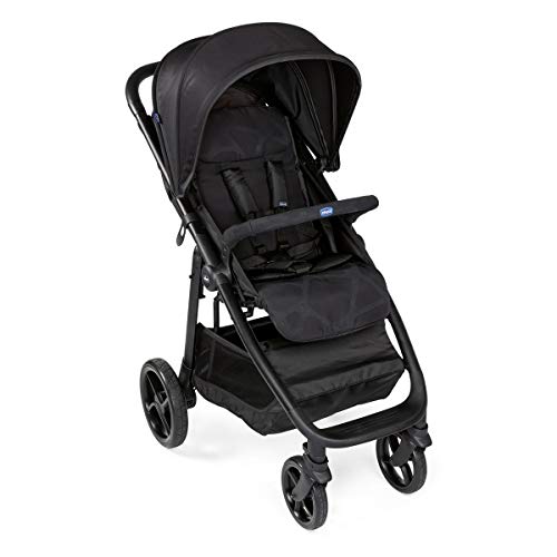 Chicco MultiRide - Silla de paseo todoterreno con ruedas grandes y suspensión, hasta niños 22 kg, color negro (Jet Black)