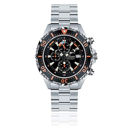 Chris Benz Reloj Analógico para Hombre de Cuarzo con Correa en Metal CB-C300-O-MB