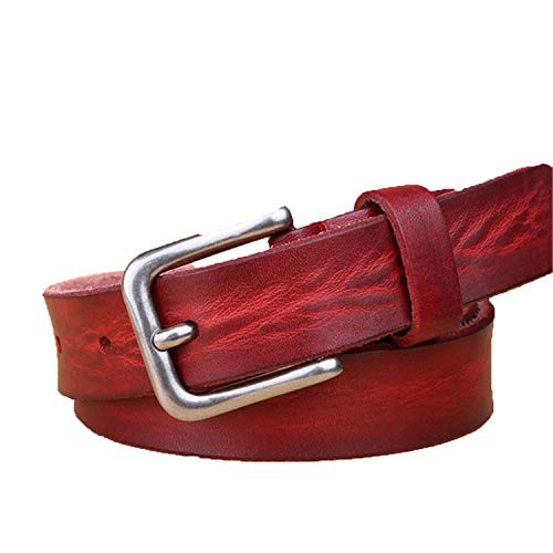 Cinturón Cinturones Correa,Thin Belts For Women Unisex Genuine ther Belt Female Metal Pin Buckle Belt