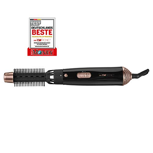 Clatronic HAS 3659 Hot air brush Caliente Negro 600W - Moldeador de pelo (Cepillo de aire caliente, Caliente, Negro, Con agujero en la empuñadura para colgar, 600 W, 50-60)