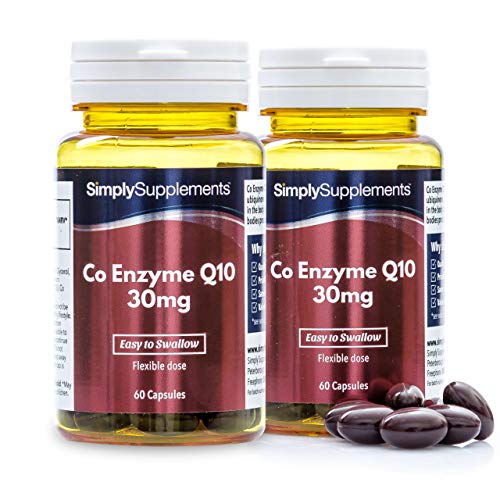 Coenzima Q10 30mg - ¡Bote para 4 meses! - 120 cápsulas - SimplySupplements