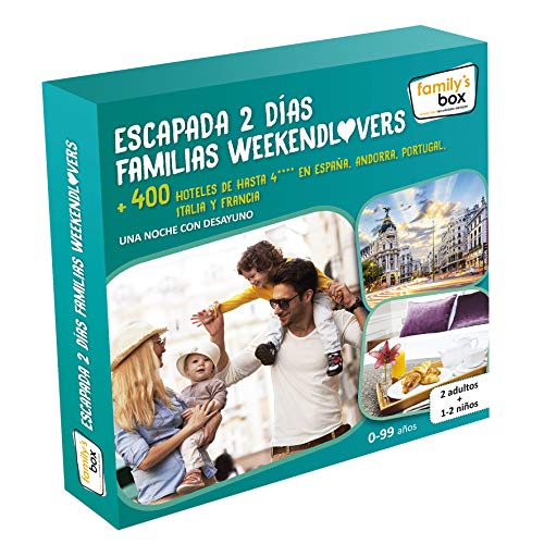 Cofre DE EXPERIENCIAS ESCAPADA 2 DÍAS FAMILIAS WEEKENDLOVERS - Más de 400 escapadas de una Noche en España, Andorra, Portugal, Italia y Francia