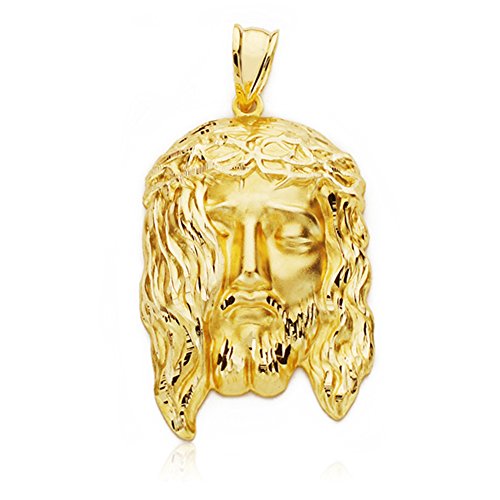 Colgante Cabeza Cristo Oro 18 kilates 31x22mm