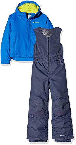 Columbia Conjunto de nieve con chaqueta para niños, BUGA, Nylon, Azul (Super Blue), Talla 2T