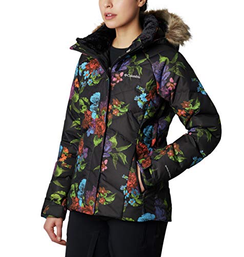 Columbia Lay D Down II - Chaqueta para mujer, Lay D DownTM Ii - Chaqueta, Mujer, color Estampado floral negro., tamaño medium