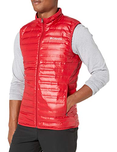 Columbia Platinum Plus 740 Turbodown Chamarra para Hombre, Hombre, Color Mountain Red, tamaño Extra-Large