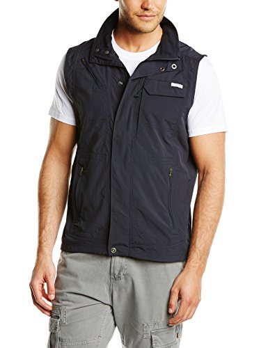 Columbia Silver Ridge Vest Chaleco, Hombre, Azul (Abyss), S