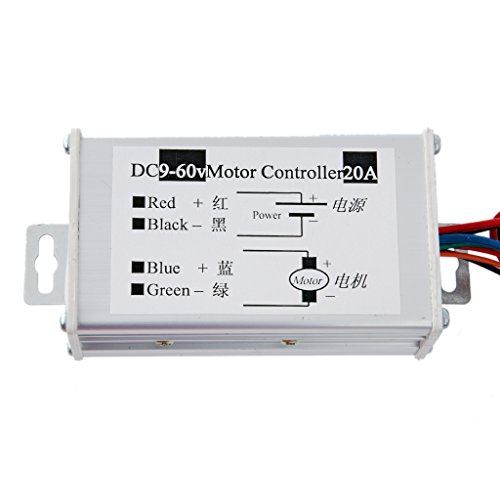 Controlador de velocidad Reversible DC Arranque Suave PWM para Motor 12V 24V 36V 48V