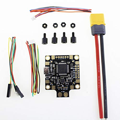 Controlador de Vuelo HAKRC PDB F4 2-4S OSD Betaflight Integrado para RC Drone FPV Racing Accesorio de Piezas (Negro) Jasnyfall