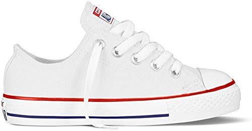 Converse Chuck Taylor All Star, Zapatillas de Lona Infantil, Blanco, 28 EU (10.5 UK)