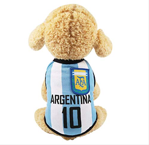 Copa del Mundo Jersey De Perro, Camiseta De Fútbol Perros Disfraz, Pijama De Perro De Fútbol Nacional FIFA Jersey Gatos Onesie para Perros Y Gatos 4XL D