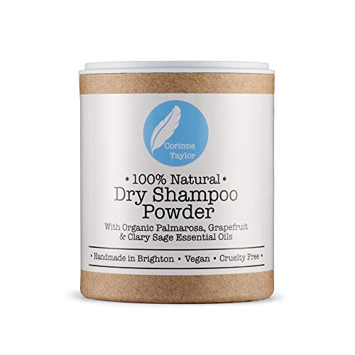 Corinne Taylor - Champú seco en polvo, 100% natural, orgánico, vegano y no testado en animales. 85 g