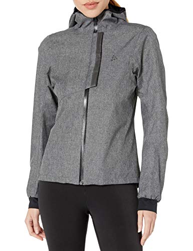 Craft Ride Rain Jacket W - Chaqueta impermeable para mujer, primavera/verano, Chaqueta Ride Rain W, Mujer, color gris oscuro, tamaño medium