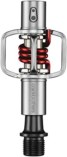 Crank Brothers Eggbeater 1 Pedal Egg Beater 1, Plata, Hombres, Plateado/Rojo