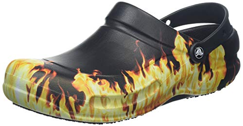 Crocs Bistro Graphic Clog, Unisex Adulto Zueco, Negro (Black), 38-39 EU