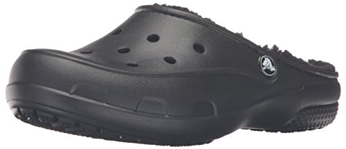 crocs Freesail Plush Lined Clog Zuecos Mujer, Negro (Black/Black), 41/42 EU (W10)