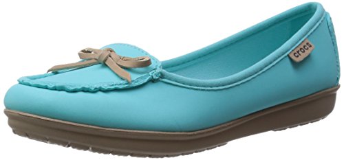 Crocs Wrap ColorLite Balle, Mocasines para Mujer, BLU (Pool/Tumbleweed), 34-35 EU