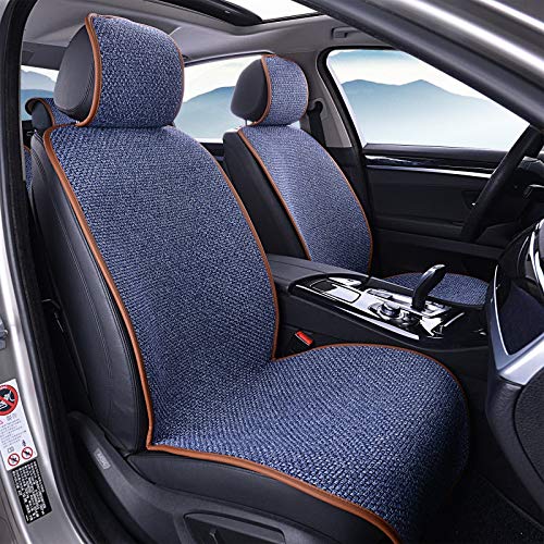 CRTDS En Las Estaciones De Otoño E Invierno Cojín del Asiento De Coche Anestesia General Cómodo Coche del Paquete De Cinco Piezas Semi-Skid Estera Permeable Al Aire Cubierta de Asiento de automóvil