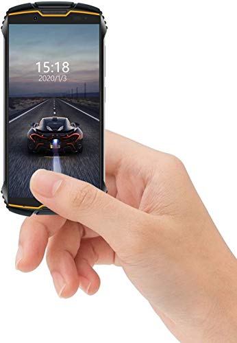 CUBOT King Kong Mini 4G teléfono IP68 Móvil Libre Impermeable Smartphone 4.0 Pulgadas Android 9.0 Dual SIM Quad-Core 13,0MP Cámara 3GB+32GB Quad-Core Amarillo