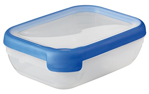 CURVER Bote Hermetico Rectangular 1,2L Grand Chef, Compuesto, Azul, 18x13x4.5 cm