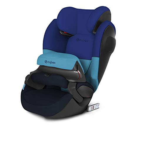 Cybex - Silla de coche grupo 1/2/3 Pallas M-Fix SL, silla de coche 2 en 1 para niños, para coches con y sin ISOFIX, 9-36 kg, desde los 9 meses hasta los 12 años aprox.Blue Moon