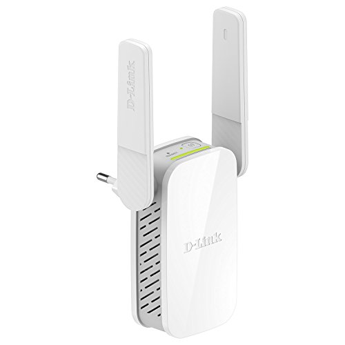 D-Link DAP-1610 - Repetidor WiFi AC1200 (1200 Mbps, Puerto de Red 10/100 Mbps, botón WPS, Antenas externas), Blanco