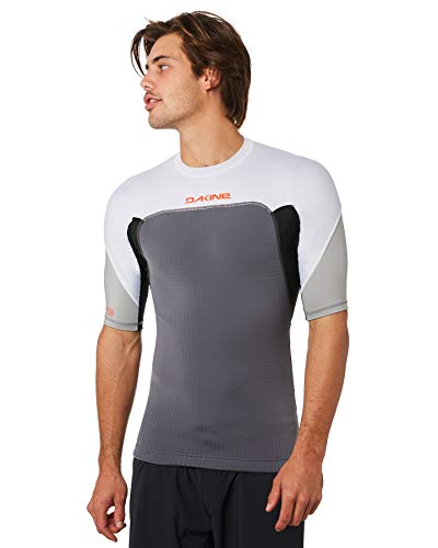 DAKINE Hombre Storm Snug Fit Camiseta de Manga Corta para Chaleco Rash de Carbono - Camisa de Surf híbrida y Ajustada