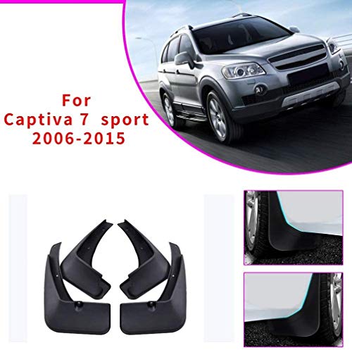 DDDXF Guardabarros De Aleta De Barro De Coche Mejorados para Chevrolet Captiva 7 Sport 2006-2015 Protector De Salpicaduras Trasero Delantero Estilo De Guardabarros De Coche U0026 Accesorios De