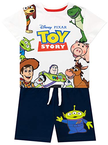 Disney Camiseta Conjunto de Top y Shorts para niños Toy Story Multicolor 7-8 Años