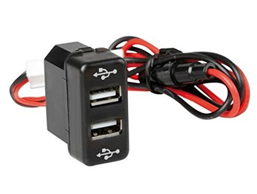 Empotrable de salida doble cargador USB Dual camión con fusible