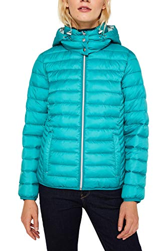 Esprit 129ee1g005 Chaqueta, Verde (Teal Green 370), X-Small para Mujer