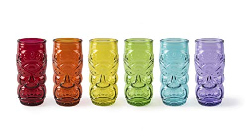 Excelsa Tiki - Juego de 6 vasos de cristal