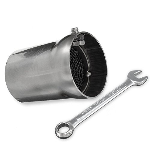 FATO. 51mm/2inch Universal Motorcycle Exhaust Pipe Can Silencer Muffler Baffle Removable