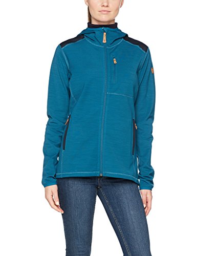 FJÄLLRÄVEN Sudadera con Capucha de Forro Polar para Mujer Verde Glaciar (646) X-Large