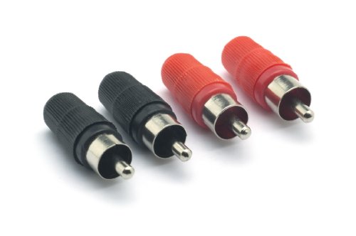 G&BL 146B - Conector (RCA M, Negro, Rojo, 4 pieza(s))