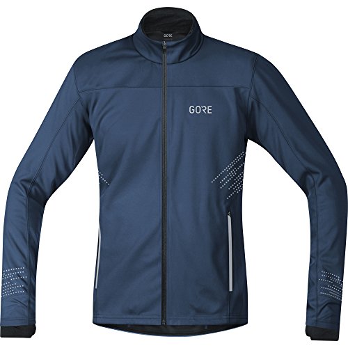 GORE WEAR Chaqueta cortavientos de running para hombre, R5 GORE WINDSTOPPER Jacket, XL, Azul oscuro, 100153