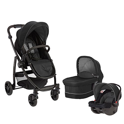 Graco Evo Cochecito de bebé Trio (negro y gris)