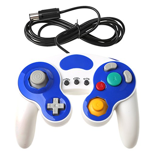 GUOQIAO¢ - Palanca de Mando de Mano con Cable para Consola Nintendo Gamecube Wii NGC 14×10×5.5cm (Approx.) BL#