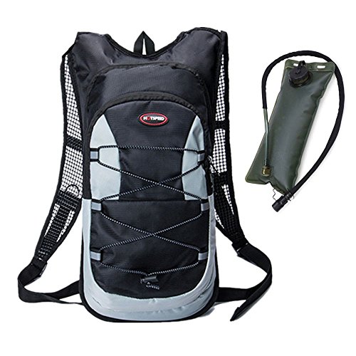 haoYK 12L impermeable mochila ligera bolsa de hidratación deporte bolsa de agua (2L) con reflectante para mujeres hombres correr esquí senderismo ciclismo bicicleta montaña