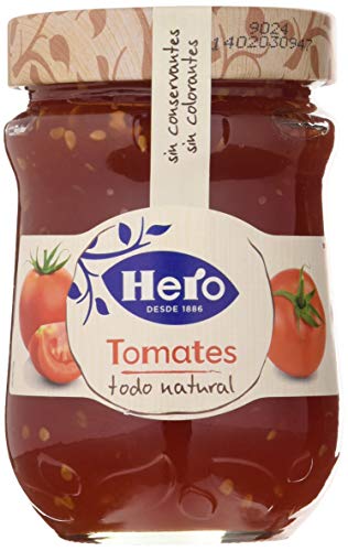 Hero Confitura Extra de Tomate Todo Natural - Paquete de 8 x 345 gr - Total: 2760 gr