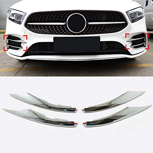 HIGH FLYING - Para Clase A AMG Line W177 V177 2019 2020 ABS Embellecedor faros antiniebla Cromado 4 piezas