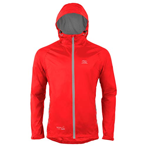 HIGHLANDER Stow & Go Chaqueta, Hombre, Rojo, L