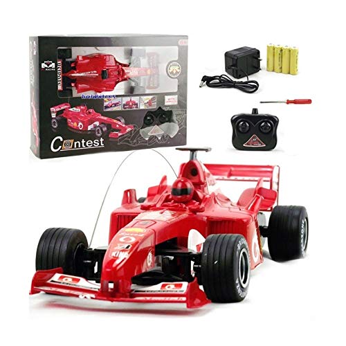 IBalody 1/18 Simulación F1 Deriva Off-Road Racing Niño Control Remoto Juguetes Coche Eléctrico RC Alta Velocidad Off-Road Racing Vehículo Juguete Cumpleaños for niños y Adultos