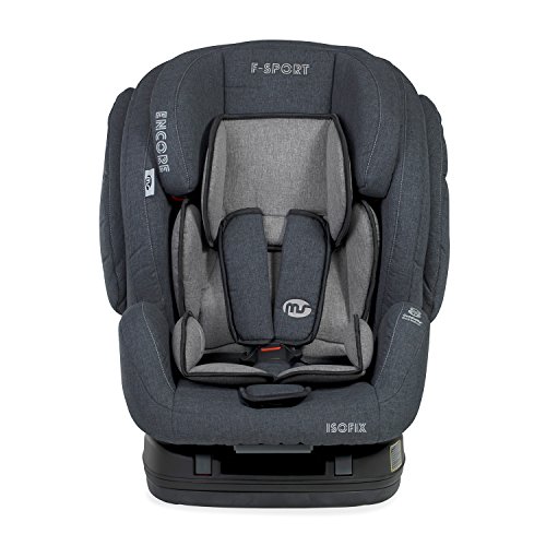 Innovaciones MS Encore Sport Fix, Silla de coche grupo 1/2/3 Isofix, Lino Gris